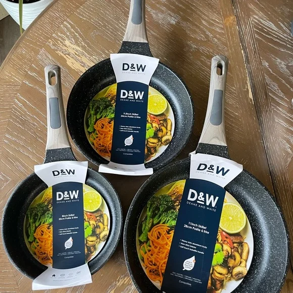 BRAND NEW D&W 3 pc Frying Pan Set